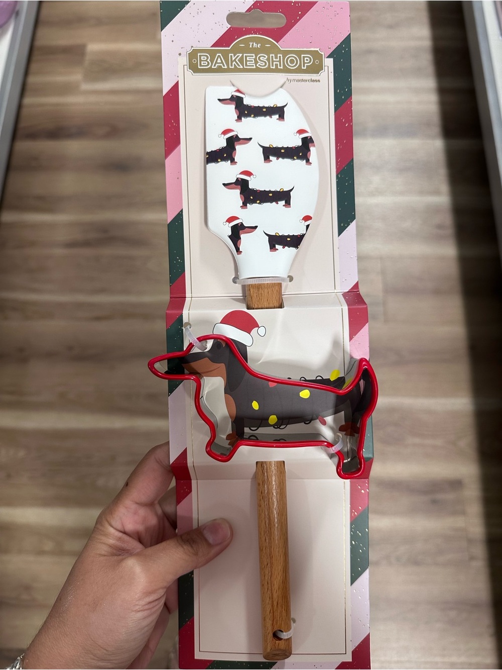 Dachshund Cookie Cutter & Spatula Set - Red
